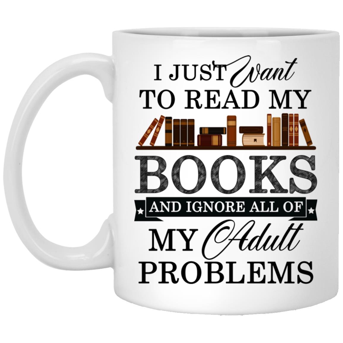 book mug, White, 11 oz. White Mug