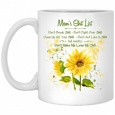 MOM MUG, White, 11 oz. White Mug