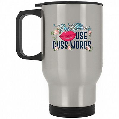 14 oz. Silver Travel Mug
