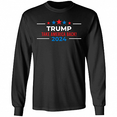 Trump Hoodie, Black, Long Sleeve