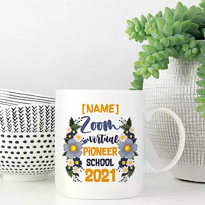 Personalized Virtual Pioneer School 2021 - Teacher Gift Learning Online Coffee Mug - Beer Stein - Water Bottle