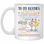 besties mug, White, 11 oz. White Mug