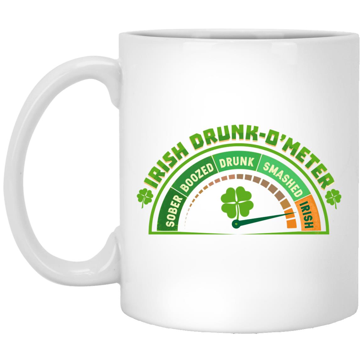 St Patrick Mug, White, 11 oz. White Mug