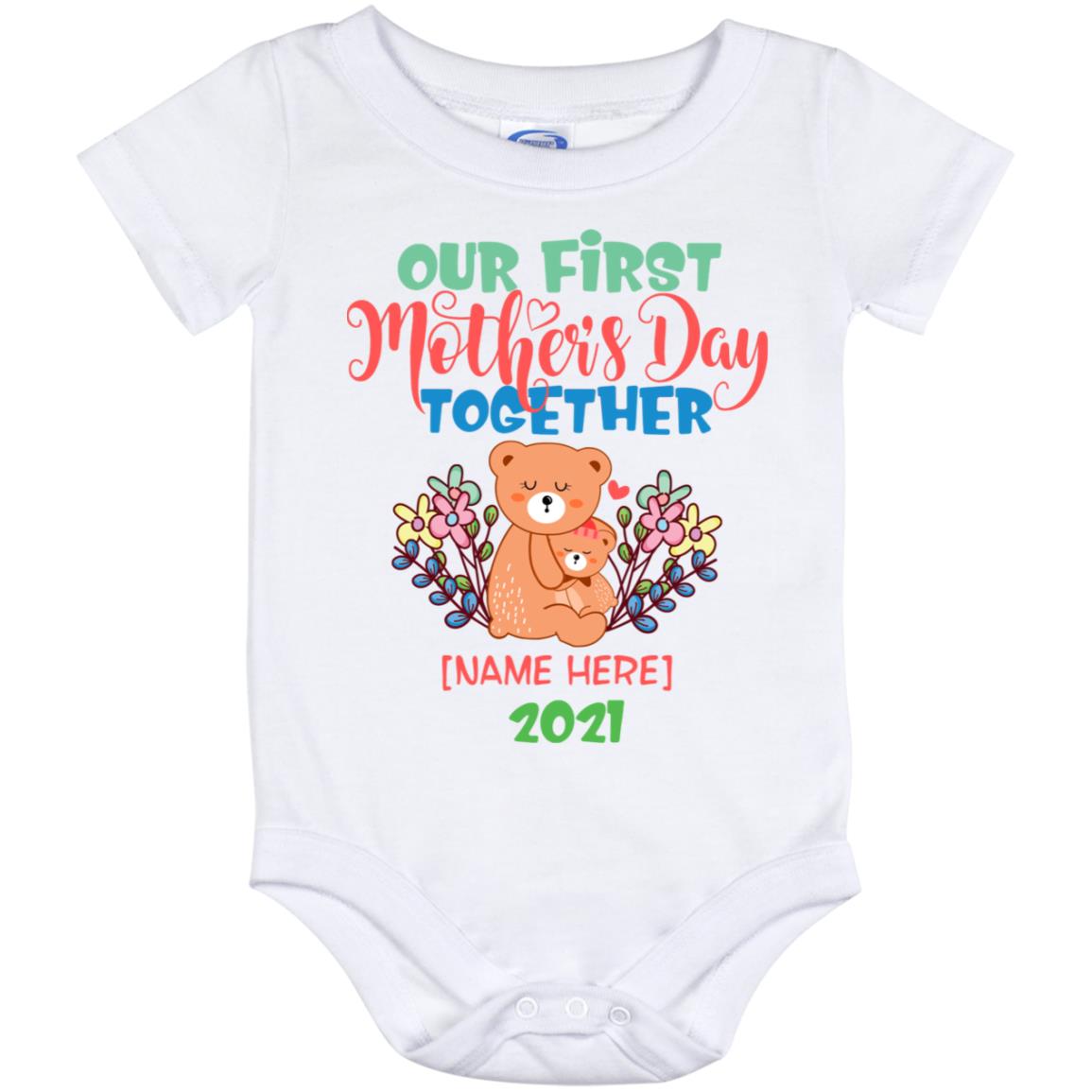 Personalized Our Day baby onesie, White, Baby Onesie - 12 Month