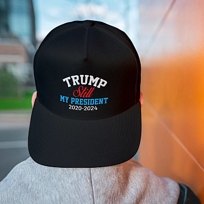 Alternative view of Trump Is Still My President 2021-2024 Election Twill Cap - Joe Biden Is Not My President Snapback Hat