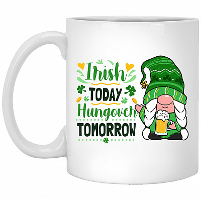 Shamrock Mug, White, 11 oz. White Mug