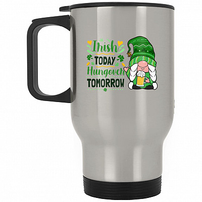 14 oz. Silver Travel Mug
