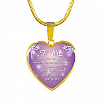 To Mom You Are The Only Person Who Carries Me For 9 Months Heart Pendant Necklace - Heart Luxury Necklace (Gold Plated)