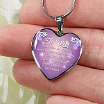 To Mom You Are The Only Person Who Carries Me For 9 Months Heart Pendant Necklace - Heart Luxury Necklace (Silver)