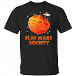 Flat Mars, Black, Unisex T-Shirt Flat Mars, Black, Unisex T-Shirt