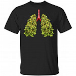 Funny Weed Lung, Black, Unisex T-Shirt