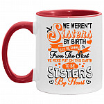 sister mug, White/Red, 11 oz. Accent Mug