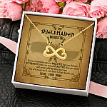 11Th. Shieldmaiden Daughter. Infinity Heart Necklace (Gold) 4