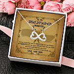 11Th. Shieldmaiden Daughter. Infinity Heart Necklace (Silver) 4