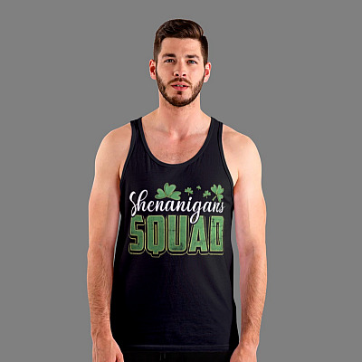 Alternative view of St Patrick's Day Shenanigans Squad Tank Top Tee - Matching St Patrick's Day Drinking Ladies Racerback Tank