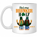 half mug, White, 11 oz. White Mug