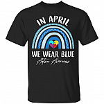 April Shirt, Black, Unisex T-Shirt
