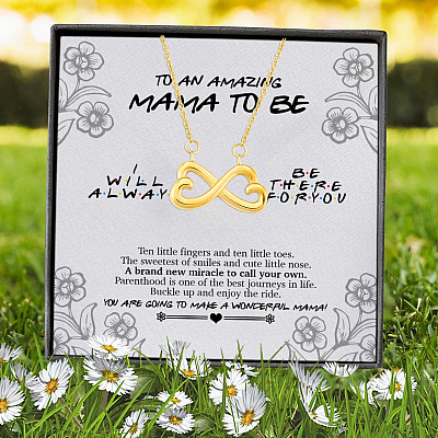 To An Amazing Mama To Be You Are Going To Make A Wonderful Mama Pregnancy Gift Infinity Heart Pendant Necklace