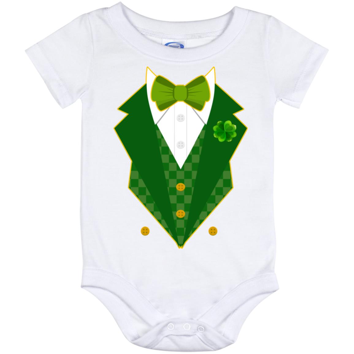 tuxedo baby onesie, White, Baby Onesie - 12 Month
