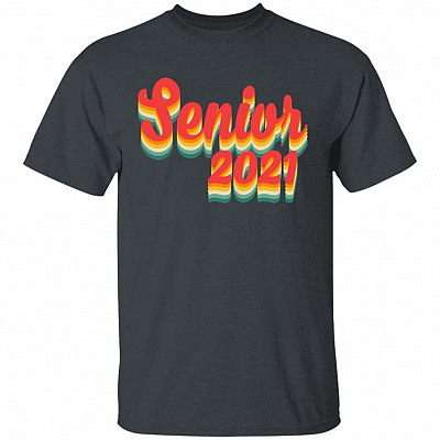 Senior 2021 Tshirt, Dark Heather, Unisex T-Shirt