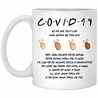 Hand Clap Mug, White, 11 oz. White Mug