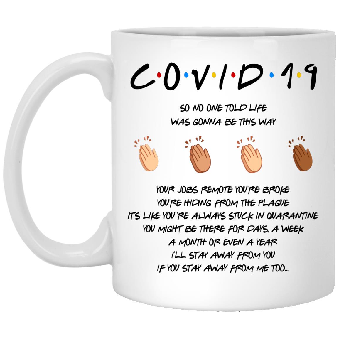 Hand Clap Mug, White, 11 oz. White Mug