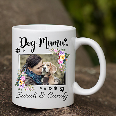 Alternative view of Personalized Custom Photo Dog Mama Coffee Mug - Mother's Day Gift For Dog Mom - Fur Mom Gift