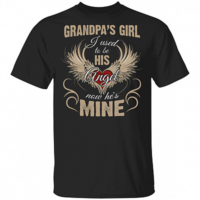 Grandpa's Girl I Used To Be, Black, Unisex T-Shirt