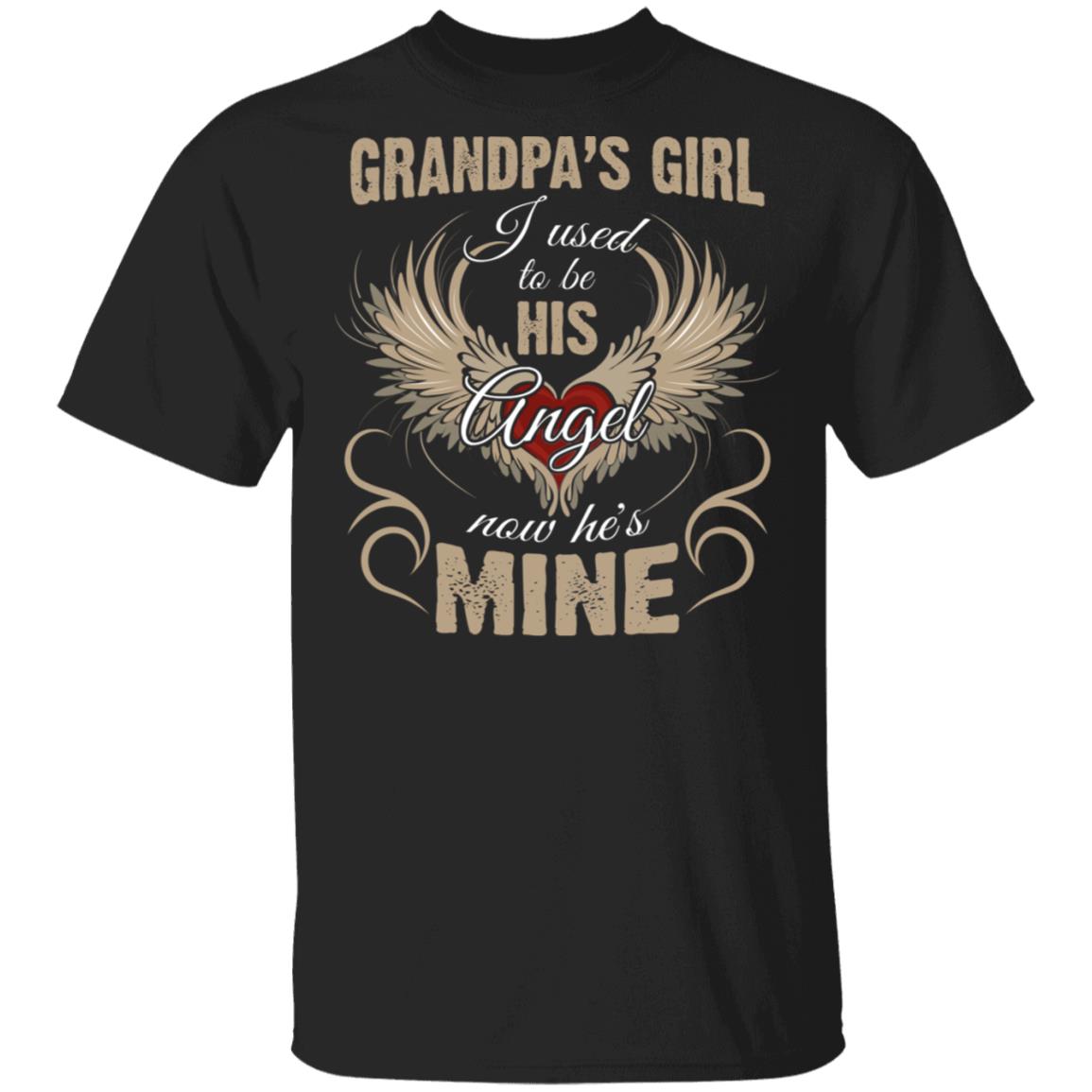 Grandpa's Girl I Used To Be, Black, Unisex T-Shirt