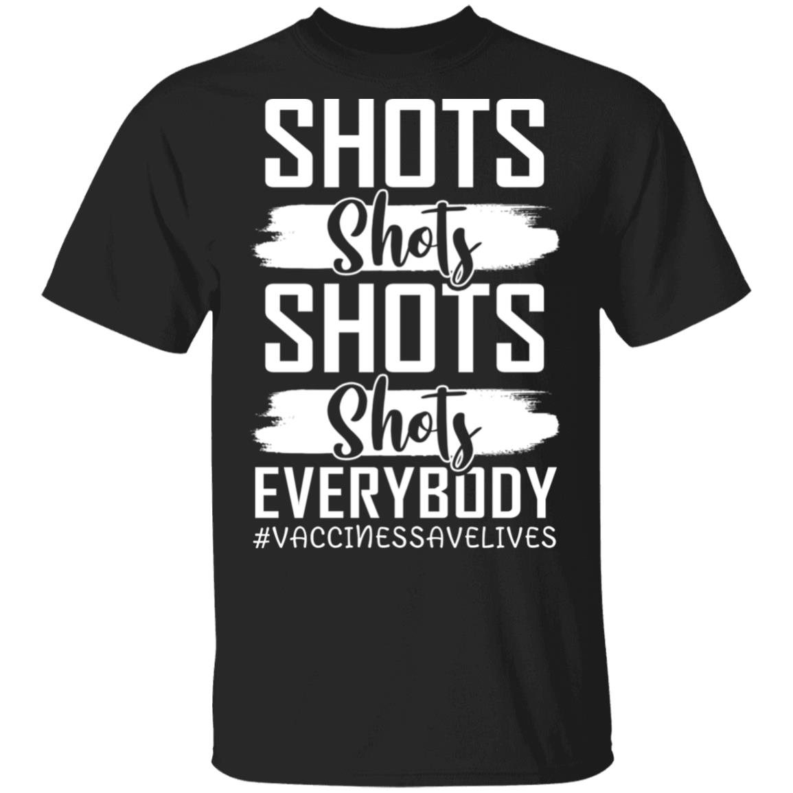 Shots Tee, Black, Unisex T-Shirt