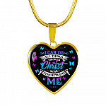 I Can Do All Things Through Christ Who Strengthens Me Philippians 413 Butterfly Heart Pendant Necklace Gifts - Heart Luxury Necklace (Gold Plated)