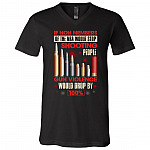 NRA Shirt, Black, V-Neck T-Shirt