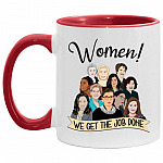 Influential Women mug, White/Red, 11 oz. Accent Mug