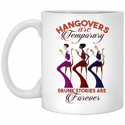 hangovers mug, White, 11 oz. White Mug