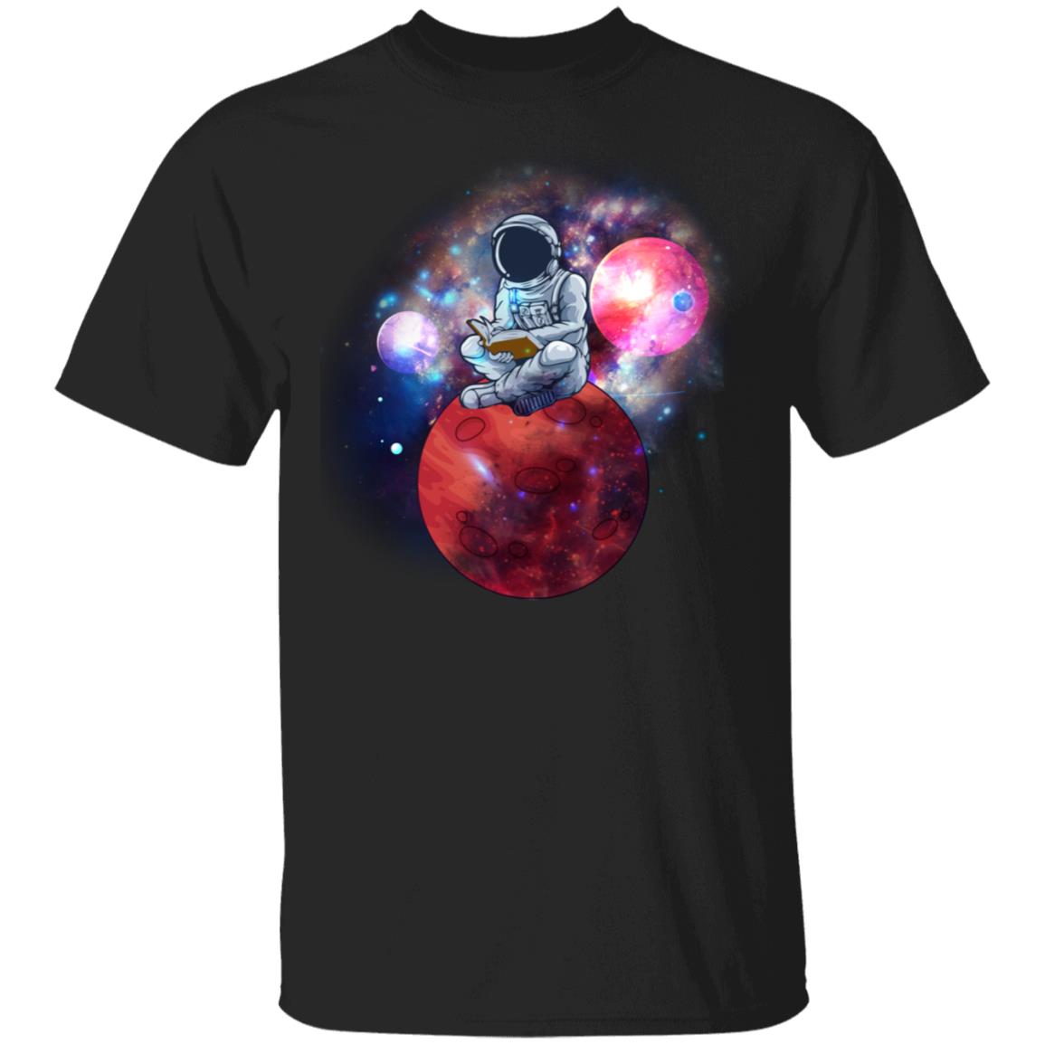 Astronaut Reading Books Shirt - Book Lover Shirt - Outer Space Shirt, Black, Unisex T-Shirt Astronaut Reading Books Shirt - Book Lover Shirt - Outer Space Shirt, Black, Unisex T-Shirt