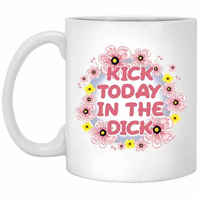 kick mug, White, 11 oz. White Mug