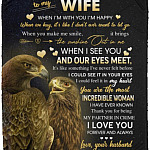 to my wife blanket, White, Cozy Plush Fleece Blanket - 50x60 to my wife blanket, White, Cozy Plush Fleece Blanket - 50x60