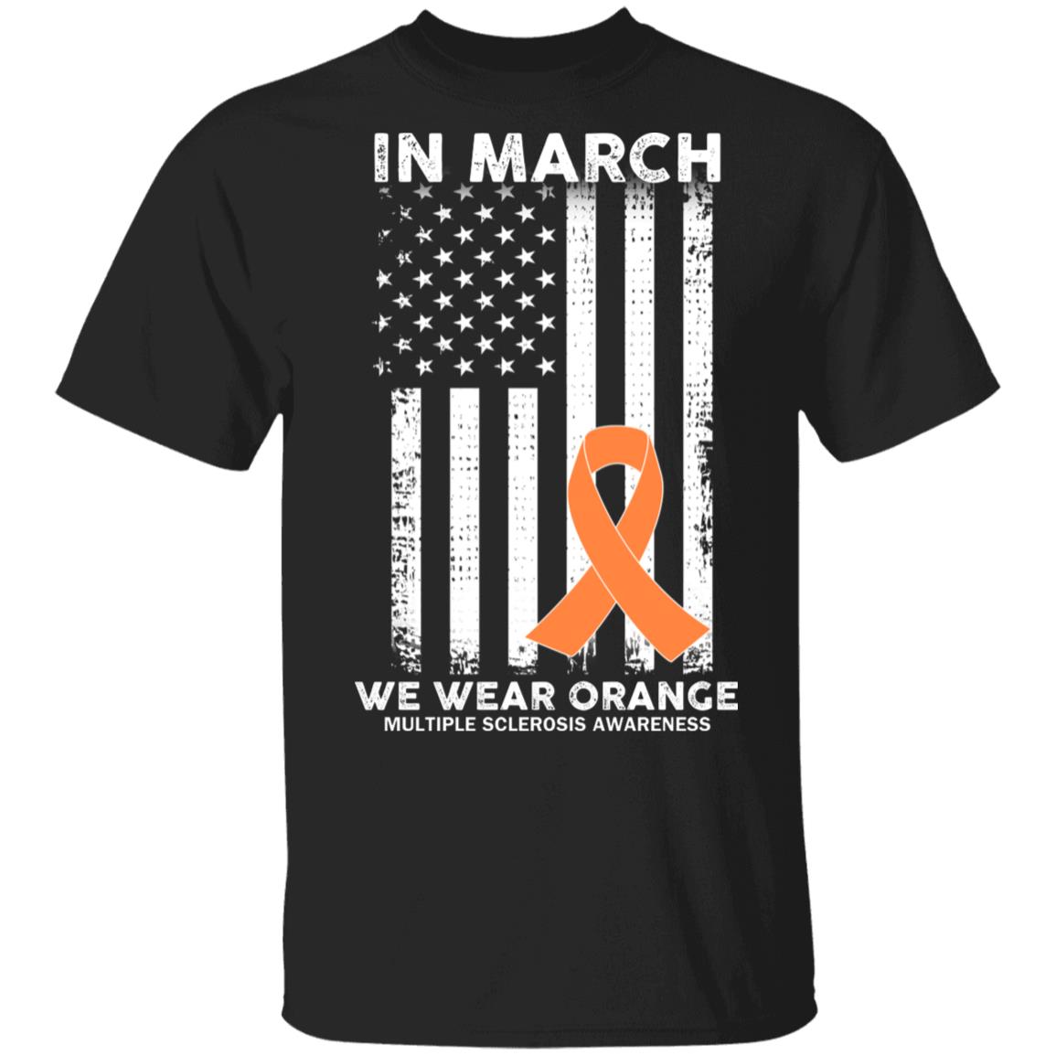 American Flag, Black, Unisex T-Shirt