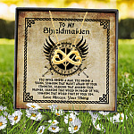 To My Shieldmaiden You Never Needed A Man You Needed A Viking Infinity Heart Pendant Necklace