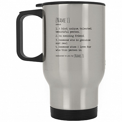 14 oz. Silver Travel Mug