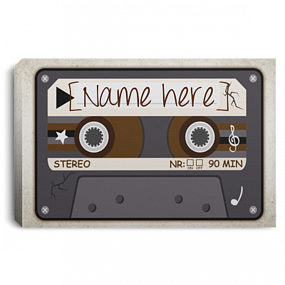 Personalized Mixtape Gallery Wrapped Framed Canvas Prints - Unframed Poster - Home Decor Wall Art, White, 0.75'' Framed Canvas