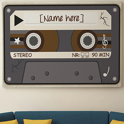 Alternative view of Personalized Mixtape Gallery Wrapped Framed Canvas Prints - Unframed Poster - Home Decor Wall Art