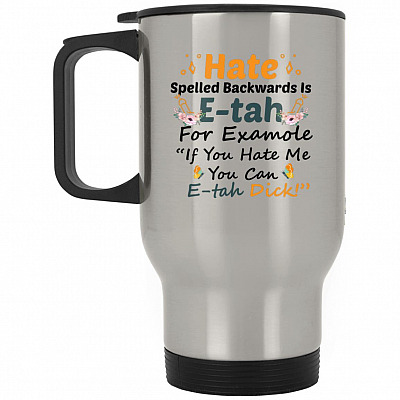 14 oz. Silver Travel Mug