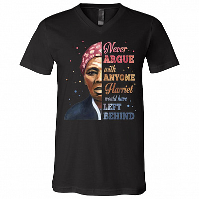 harriet vneck, Black, V-Neck T-Shirt