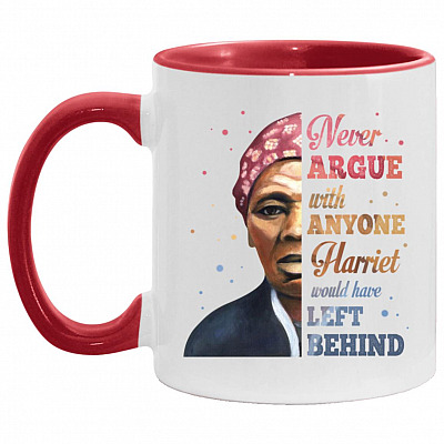 Argue Accent Mug, White/Red, 11 oz. Accent Mug