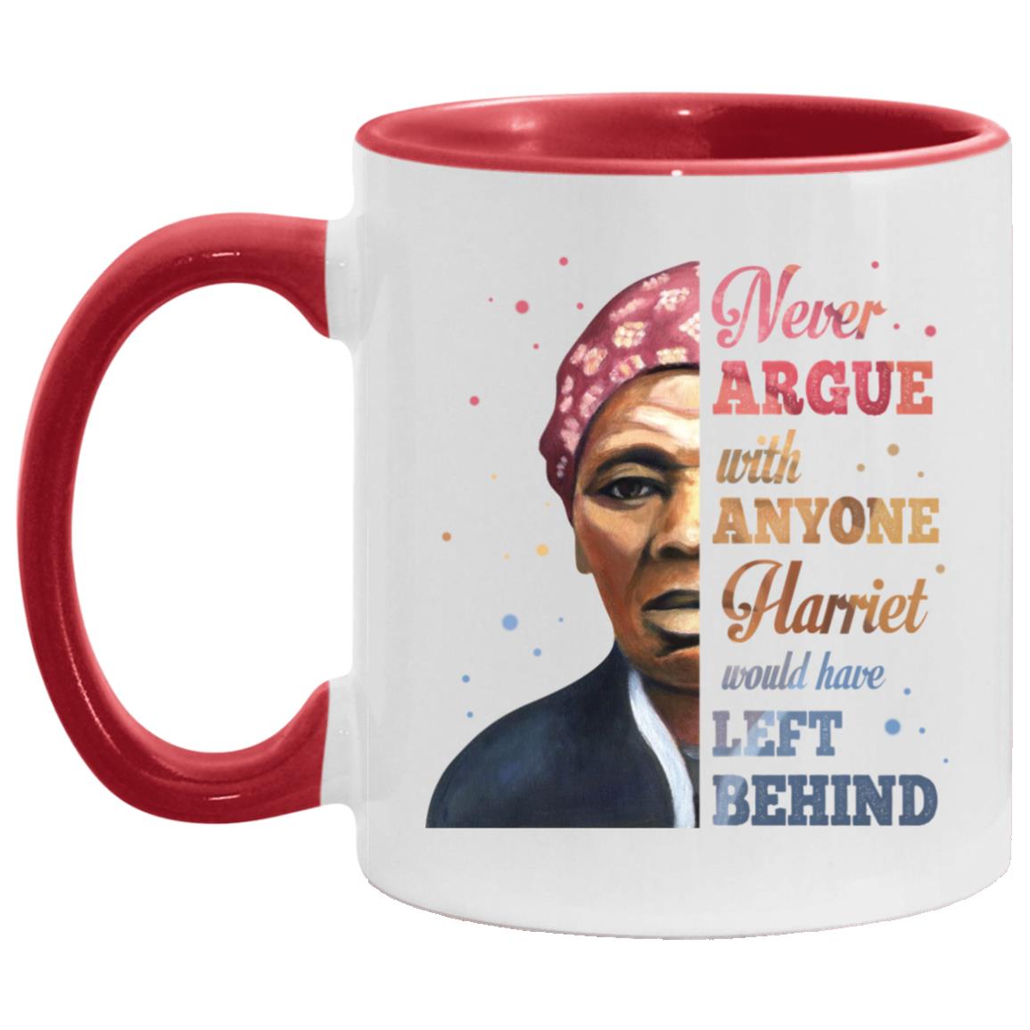 Argue Accent Mug, White/Red, 11 oz. Accent Mug