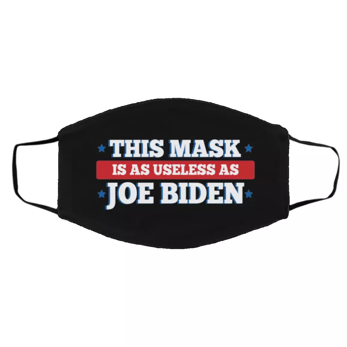 This Mask Is As Useless, Black, Cloth Face Cover – Medium/Large