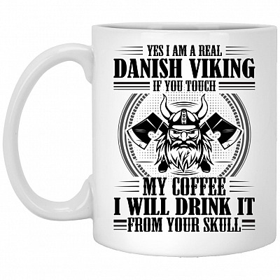 Viking Mug, White, 11 oz. White Mug