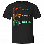 Up Shift Shirt, Black, Unisex T-Shirt