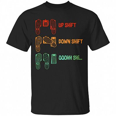 Up Shift Shirt, Black, Unisex T-Shirt